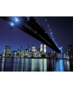 Henri Silberman, Brooklyn Bridge at Night