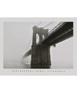 Henri Silberman, Brooklyn Bridge Fog - Brooklyn-Bridge bei Nebel