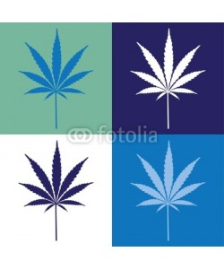 i3alda, four cannabis leaf illustration
