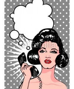 Icons Jewelry, Comics style girl woman