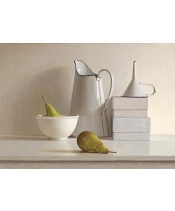 Willem de Bont, 2 pears, 2 boxes, jug, bowl and funnel