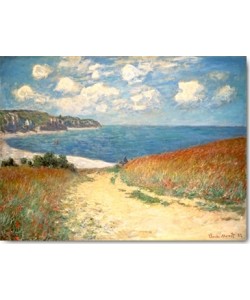 Claude Monet, Strandweg zwischen Weizenfeldern bei...