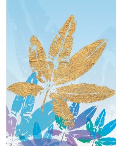 SARA Design, Goldnes Sommerblau III