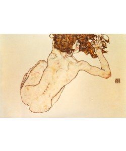 Egon Schiele, Kauernder Rücken-Akt