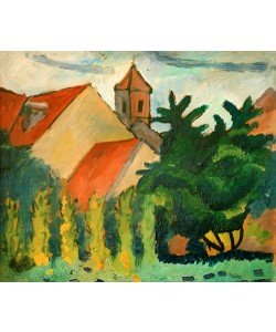 August Macke, Kirche in Kandern, 1911