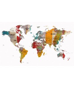 Irena Orlov, Worldmap in colors III