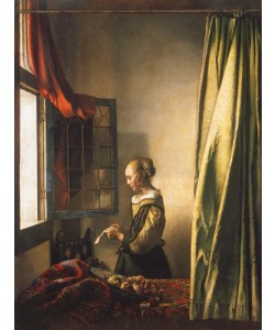 Mrz Vermeer van Delft, Briefleserin am offenen Fenster