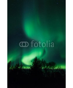 jamenpercy, Northern lights above lagoon in Iceland