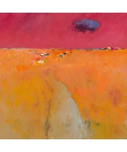 Jan Groenhart, Landscape in orange and red