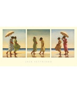 Jack Vettriano, Summer Days - Triptych