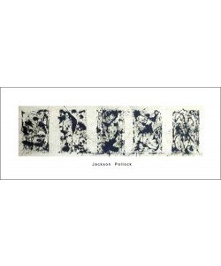 Jackson Pollock, Black and white Polyptych (Büttenpapier)