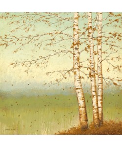 James Wiens, Golden Birch II with Blue Sky
