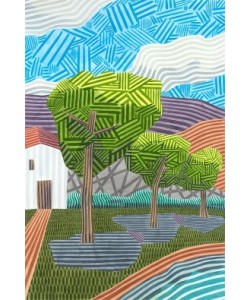 Javier  Ortas, Paisaje con tres arboles