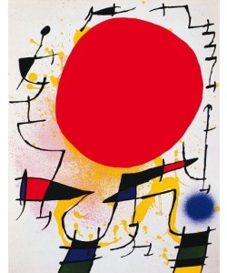 Joan Miro, Le soleil rouge