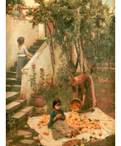 John William Waterhouse  Orangenpflücker