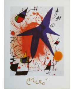 Joan Miró, L&#39Etoile Bleu - Der blaue Stern