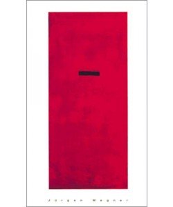 Jürgen Wegner, Untitled, red (Büttenpapier)