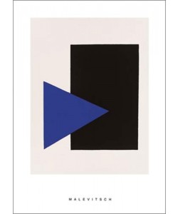 KASIMIR MALEWITSCH, Black rectangle, bleu triangle, 1915 (Büttenpapier)
