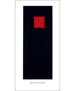 KASIMIR MALEWITSCH, Rotes Quadrat auf Schwarz, ca. 1922 (Büttenpapier)