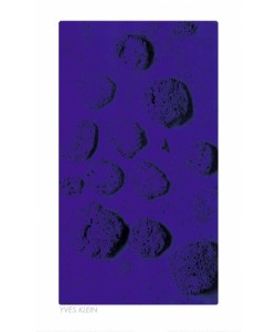 Yves Klein, RE 15, Blaues Schwammrelief