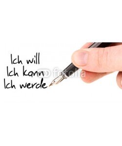 L. KLAUSER, Ich will, ich kann, ich werde! / Handschrift mit Füller