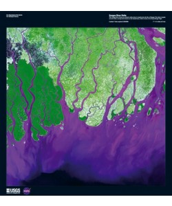 Landsat-7, Ganges River Delta