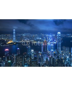 leeyiutung, View of Victoria harbor from the peak at Hong Kong