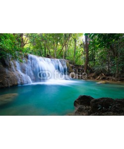 lkunl, Waterfall in forest, Kanchanaburi, Thailand