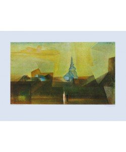 Lyonel Feininger, Nermsdorf (I) 1925 (Kupfertiefdruck)