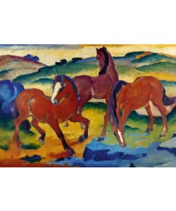 Franz Marc, Die roten Pferde