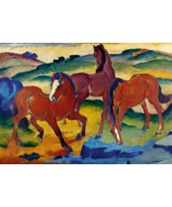 Franz Marc, Die roten Pferde