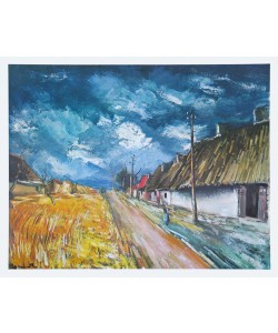 Maurice de Vlaminck, Strohhütten am Straßenrand