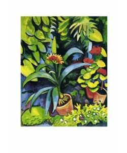 August Macke, Blumen im Garten