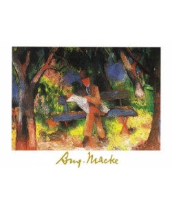 August Macke, Lesender Mann