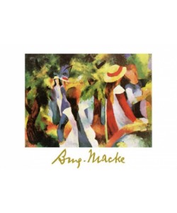 August Macke, Ragazze sotto gli alberi