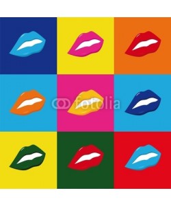 maconga, pop art lippen