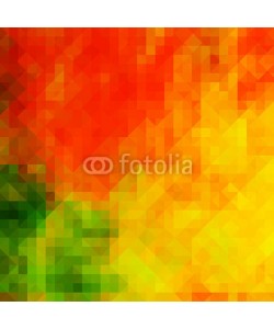 malija, Colorful geometric background card with autumn tones