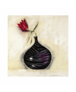 Marilyn Robertson, Tulip In Black Vase II
