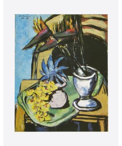 Max Beckmann, Stilleben mit Strelizien und gelben Orchideen
