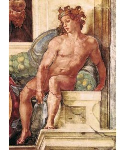 MICHELANGELO BUONARROTI, Die Erschaffung der Gestirne