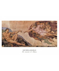 MICHELANGELO BUONARROTI, La creazione di Adamo