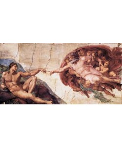 MICHELANGELO BUONARROTI, Die Erschaffung Adams