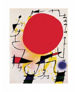 Joan Miro, Le soleil rouge