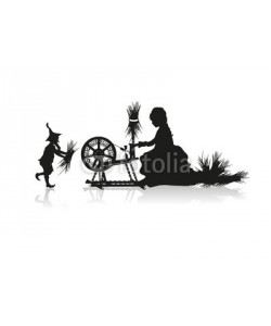 namosh, Rumpelstilzchen und Müllerstochter am Spinnrad