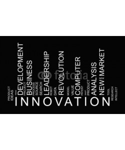 ngaga35, Innovation word concept in barcode with supporting words