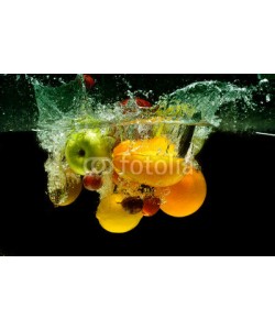 Nmedia, Fruit and vegetables splash into water
