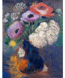 Odilon Redon  Phantasieblumen und Anemonen