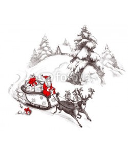 okalinichenko, Santa on his way