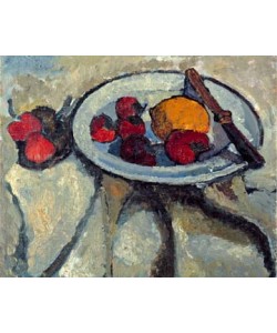 Paula Modersohn-Becker, Stillleben mit Erdbeeren und...