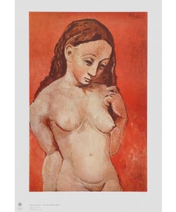 Pablo Picasso, Akt auf rotem Grund